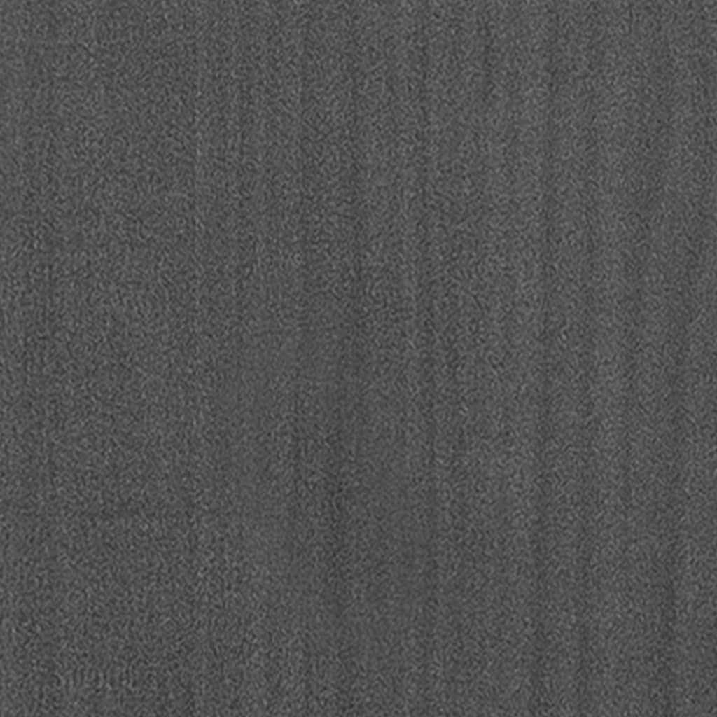 vidaXL Solid Pinewood 5-Tier Book Cabinet Home Indoor Living Room Wooden Storage Cabinet Organizer Bookcase Bookshelf Rack Furniture Gray 23.6&quot;