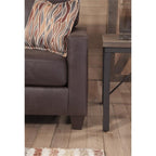American Furniture Classics Square Arm Loveseat Sofas, Brown