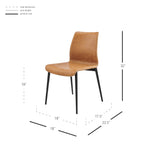 Npd Furniture And More Jayden Pu Side, Vintage Cedar-(Set Of 2) Dining Chair