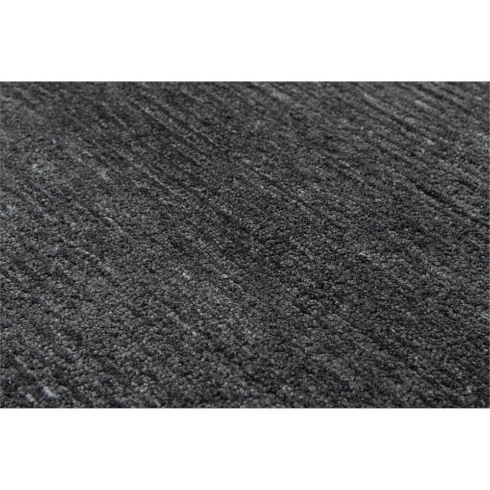 Rizzy Home Alora Decor Luna 5'X7'6" Solid/Tone On Tone Charcoal/Charcoal Area Rug