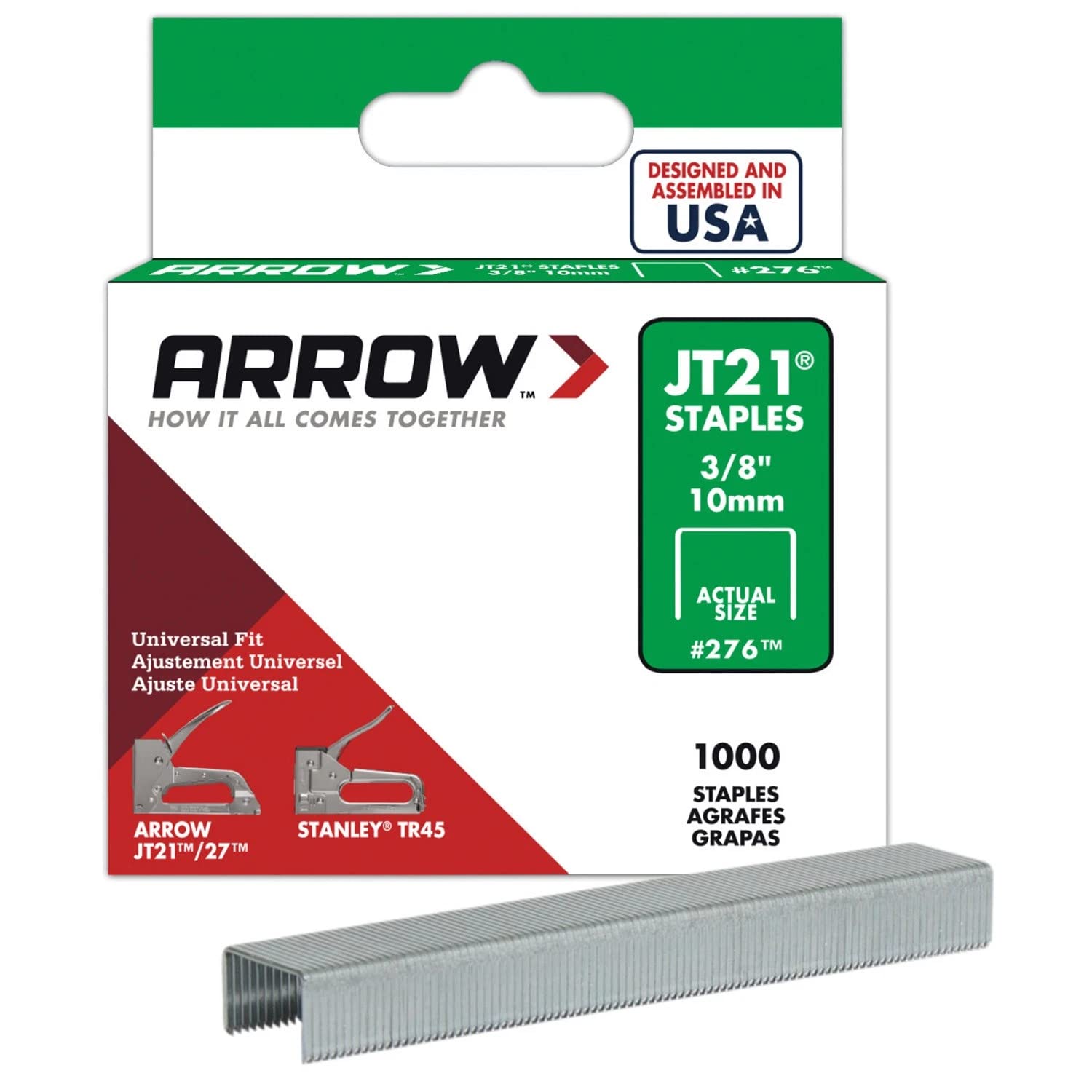 Septls091276 - Arrow Fastener Jt21 Type Staples - 276