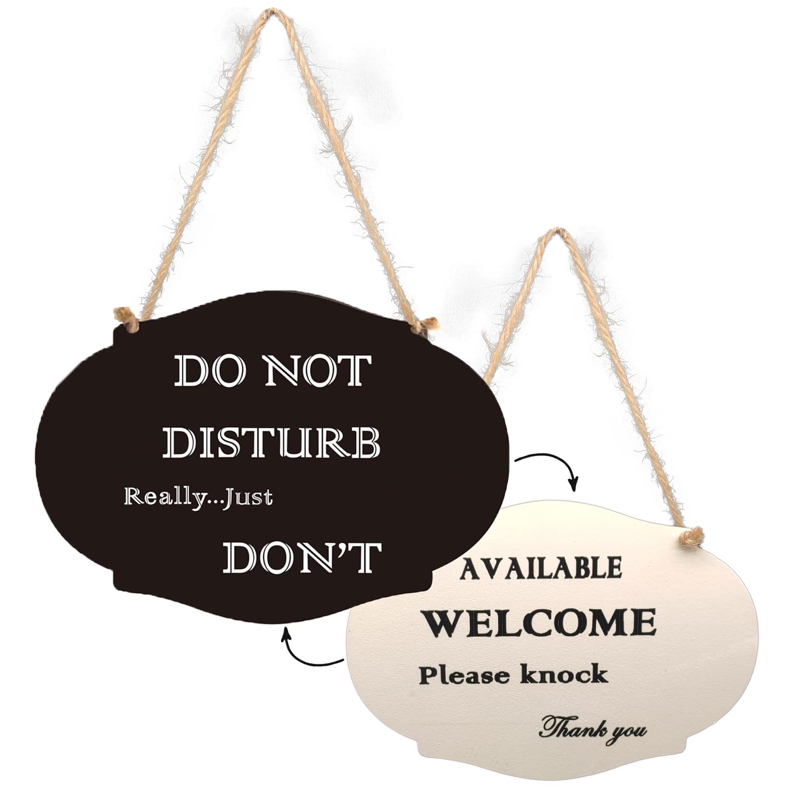 Do Not Disturb Door Hanger Sign, Double-Sided Wooden Do Not Disturb Signs For Offices, Homes, Clinics, Hotels And Yoga Studio