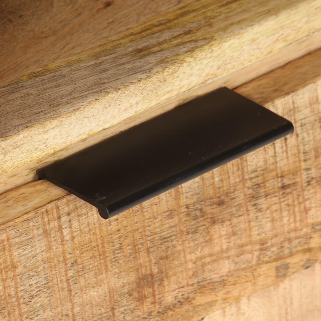 vidaXL Bedside Cabinet 15.7&quot;x11.8&quot;x19.7&quot; Rough Mango Wood