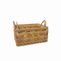 Merishopp Woven Laundry Hamper Waterproof Faux Rattan Basket Decorative Look Wicker Appearance Basket for Bedroom, Bathroom, Set