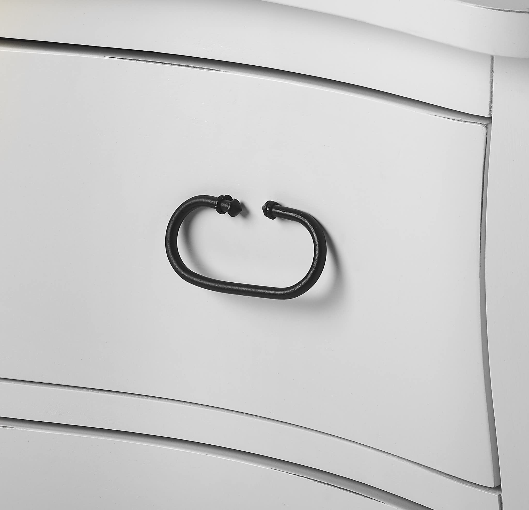 HomeRoots Wood Rochelle White 2 Drawer Chest