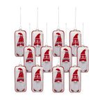 Glass Gnome Ornament (Set Of 12)