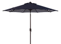 Safavieh Pat8007A Collection Athens Navy And White Inside Out Striped 9Ft Crank Outdoor Auto Tilt Umbrella