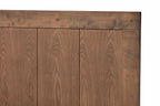 Baxton Studio Amira Mid-Century Modern Transitional Ash Walnut Finished Wood King Size Platform Bed