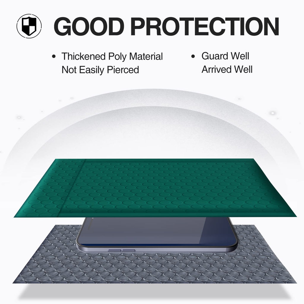 Ucgou Bubble Mailers 4X8 Inch Green 100 Pack Poly Padded Envelopes Small Business Mailing Packages Opaque Self Seal Boutique Shi