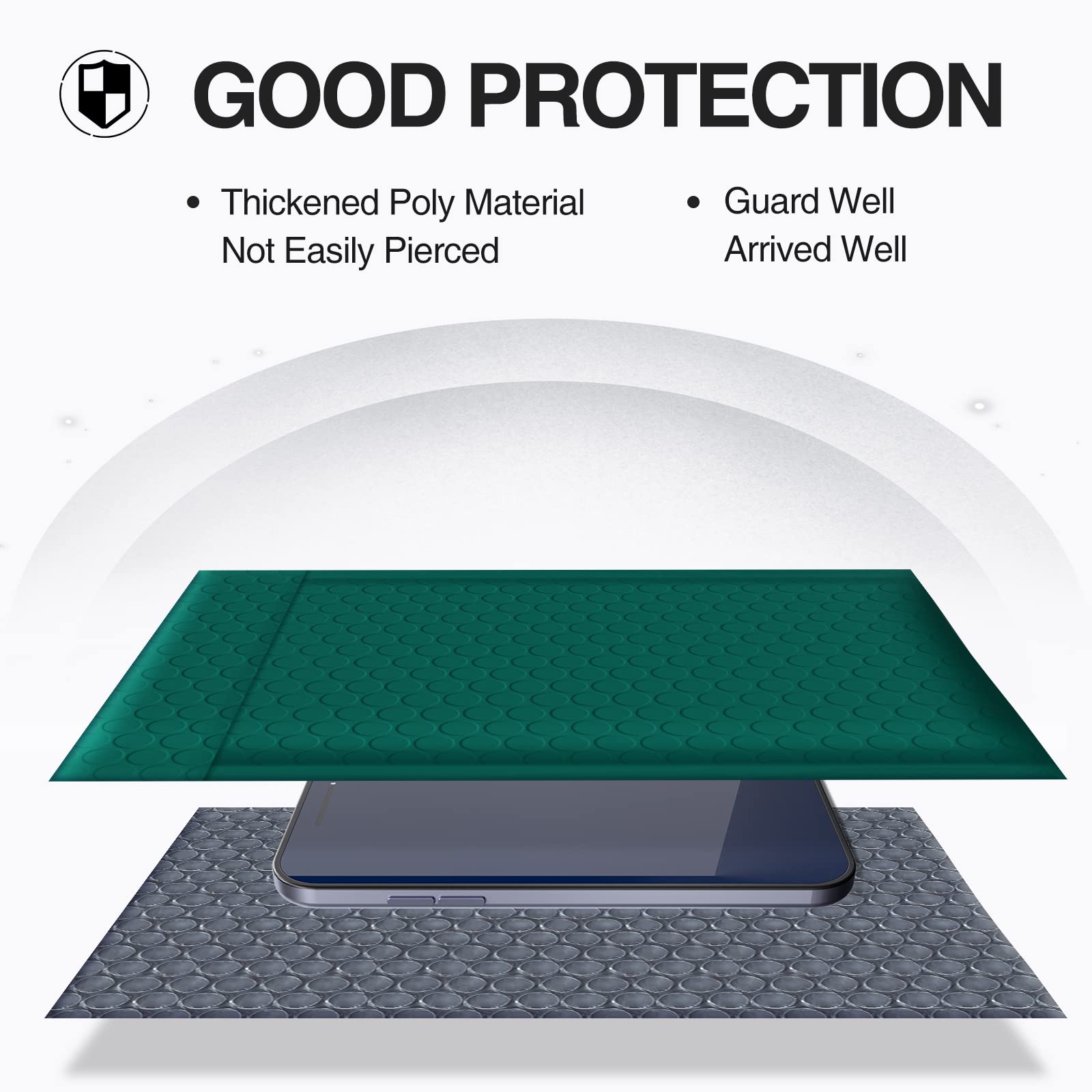 Ucgou Bubble Mailers 4X8 Inch Green 100 Pack Poly Padded Envelopes Small Business Mailing Packages Opaque Self Seal Boutique Shi