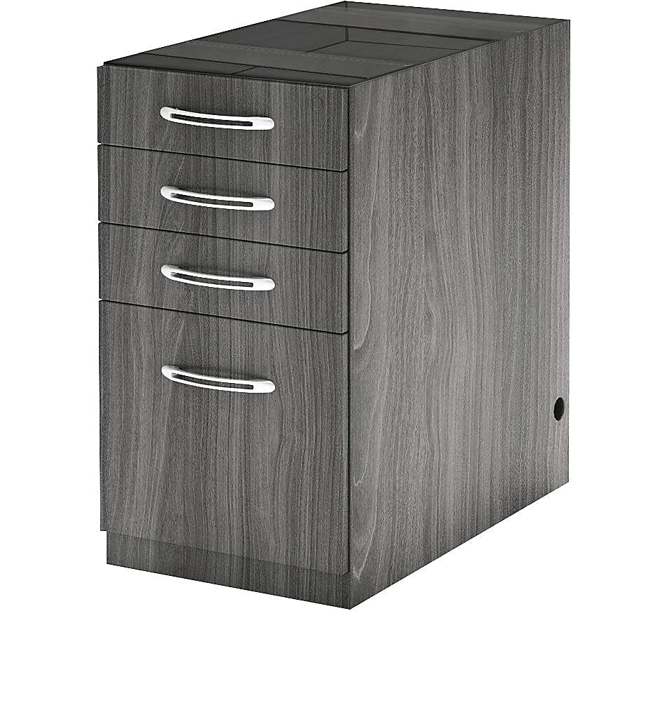 Safco APBBF26LGS Aberdeen 26D Desk Pedestal PBBF for use with Desk, sold separately, Gray Steel Tf