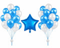 Happy Birthday Decoration Kit, Blue, 36 Pcs