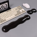 Ergonomic Silicone Gel Keyboard And Mouse Wrist Rest Set - Clear Wrist Rest For Keyboard 60%/68%/75%, Comfort & Support For Typi