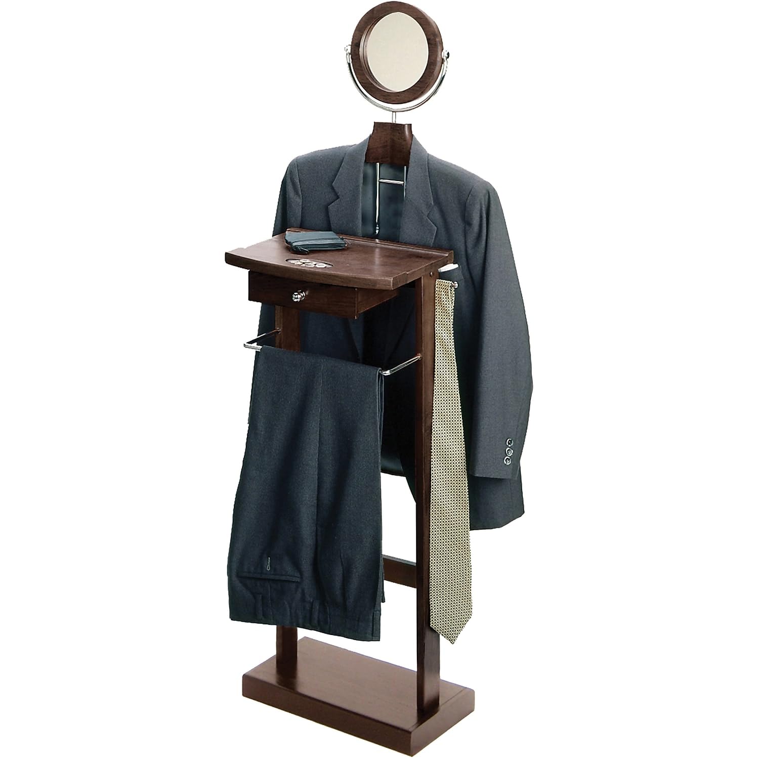 Winsome Wood Valet Stand With Wood Base, Dark Espresso (92155)