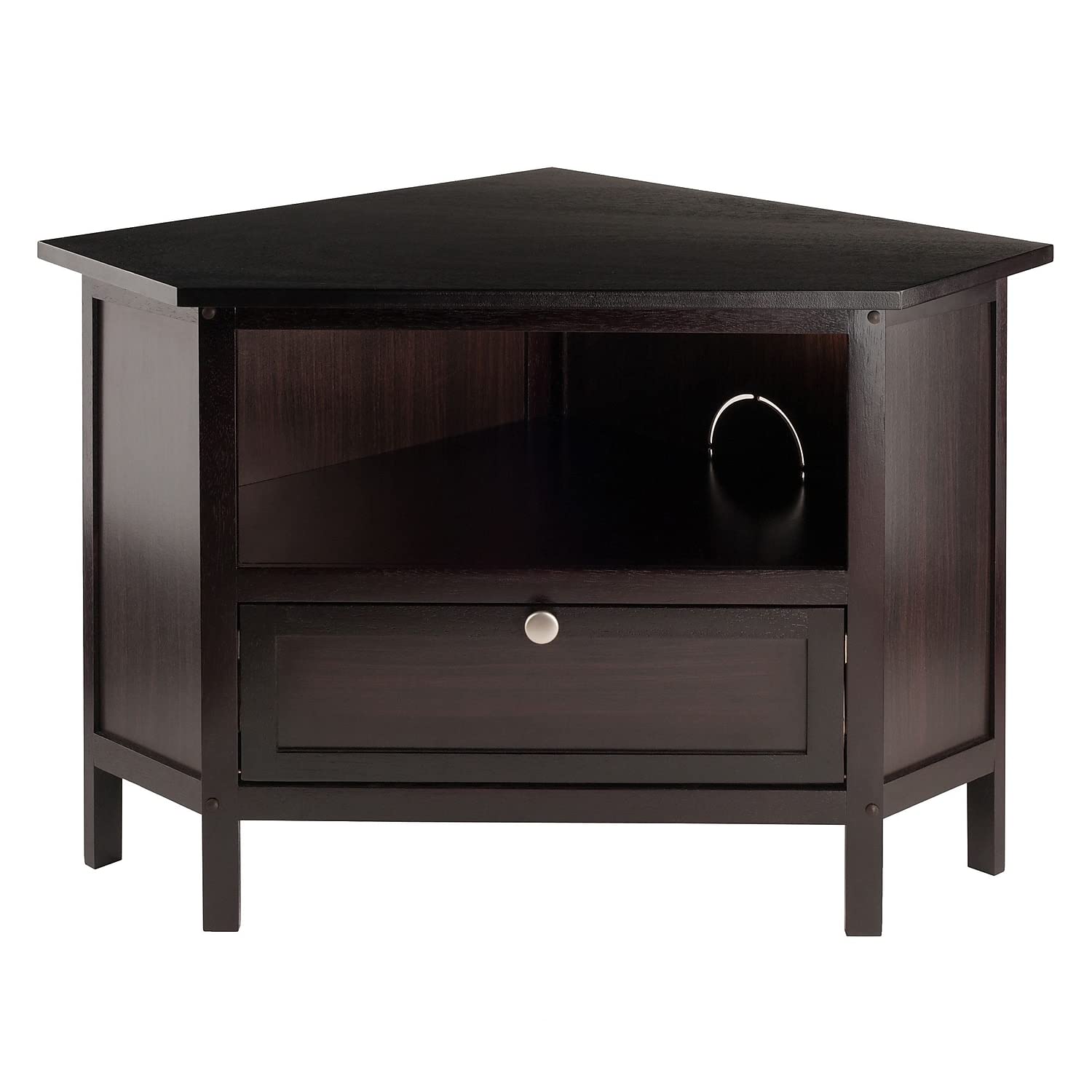 Winsome Corner TV Stand, Screens up to 27&quot;, Espresso (92634)