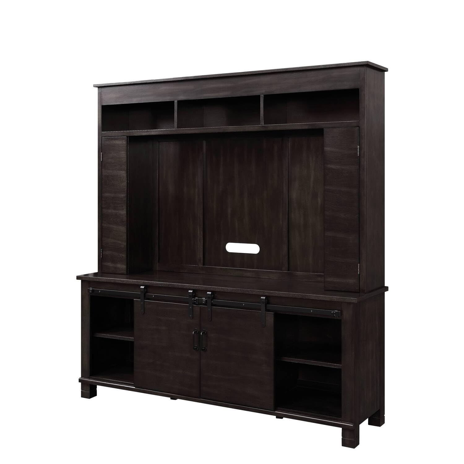 Acme Furniture Apison Entertainment Center w/Fireplace in Espresso