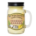 Our Own Candle Company, Coconut Banana Scented Mason Jar Candle, 100 Hour Burn Time, Made in The USA - 13 Ounces