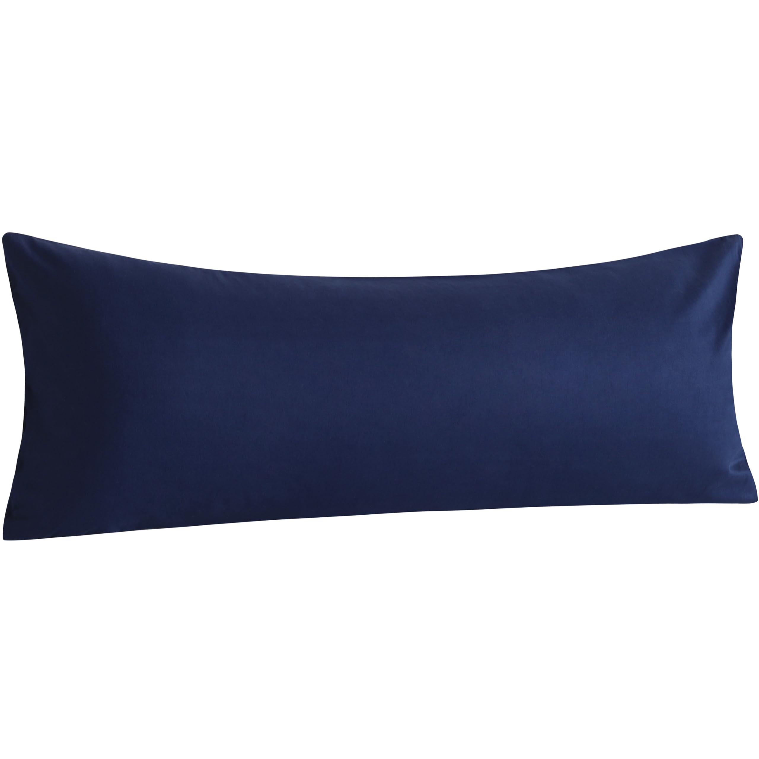 Ntbay Body Cotton Pillowcase - Envelope Closure 20X54 Pillowcase, Breathable And Soft Bed Pillow Case, Navy Blue