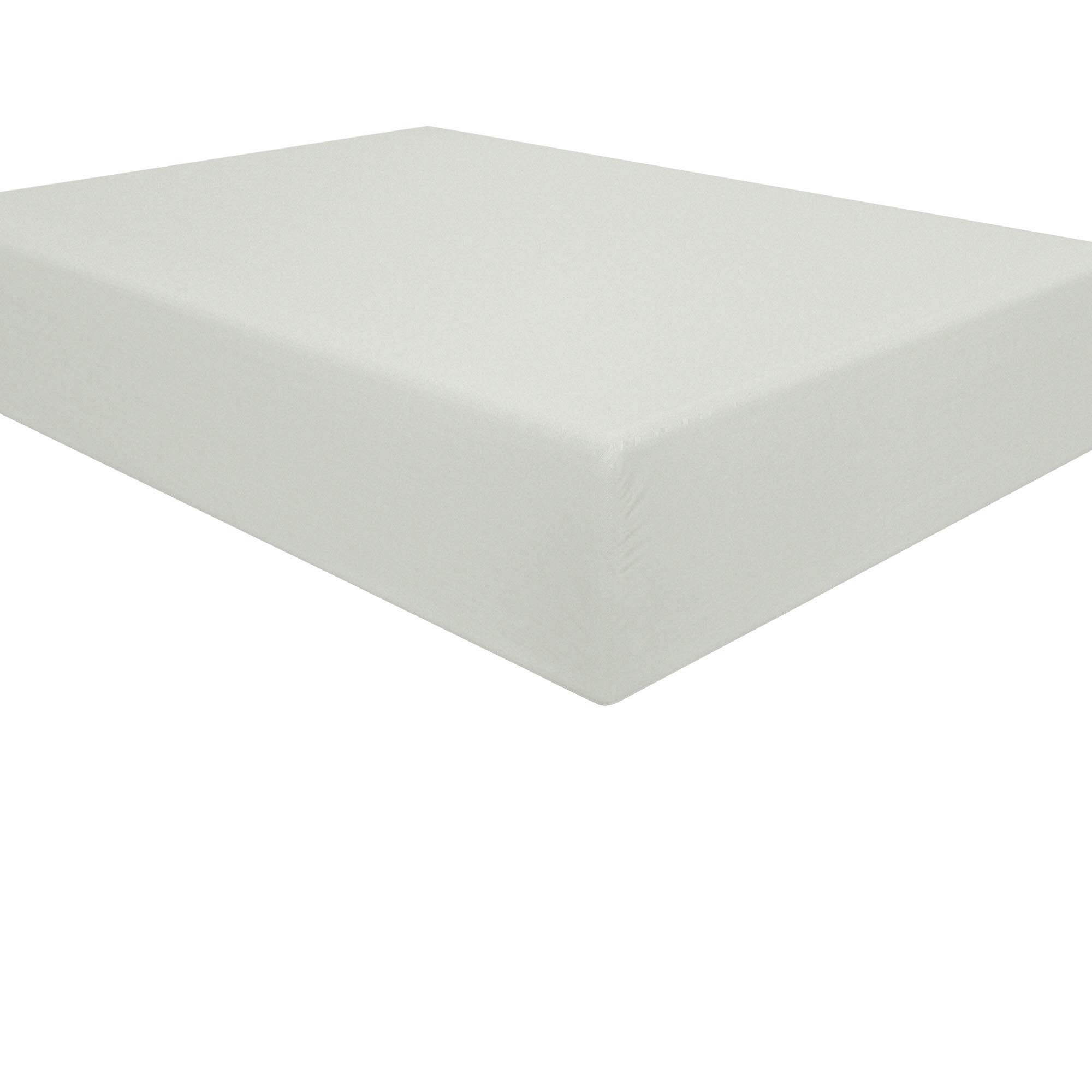 Ntbay 100% Brushed Microfiber Twin Fitted Sheet, 1800 Super Soft And Cozy, Wrinkle, Fade, Stain Resistant Deep Pocket Fitted Bed Sheet Only, Light Grey