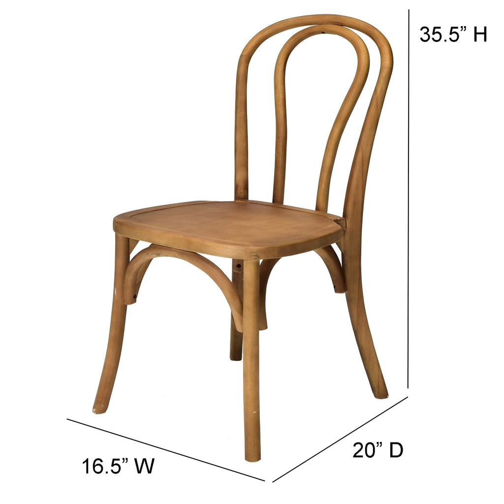 Commercial Seating Products Bentwood Tinted Raw Chairs, 1-Pack