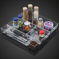 Contemporary Desk Drawer Organizers Trays Set Clear Plastic Storage Bins Bathroom Drawer Tray Dividers Vanity Trays Organizer Fo