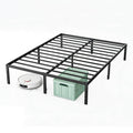 Sweetcrispy Queen Size 12 Inch Platform Bed Frame, Heavy Duty Metal Foundation Frame, Noise-Free Sturdy Steel Slats, Underbed St