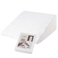 Circleshome Wedge Pillow Cover 100% Cotton, Zippered Wedge Pillow Case Protector, Soft, Hypoallergenic & Breathable - 25X25X10X2