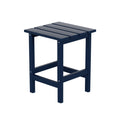 Costaelm Square Outdoor Side Tables, Adirondack Patio Tables For Outside, Hdpe Patio End Table Weather Resistant, Balcony Table For Pool, Seaside, Backyard, Porch, Indoor Companion, Navy Blue