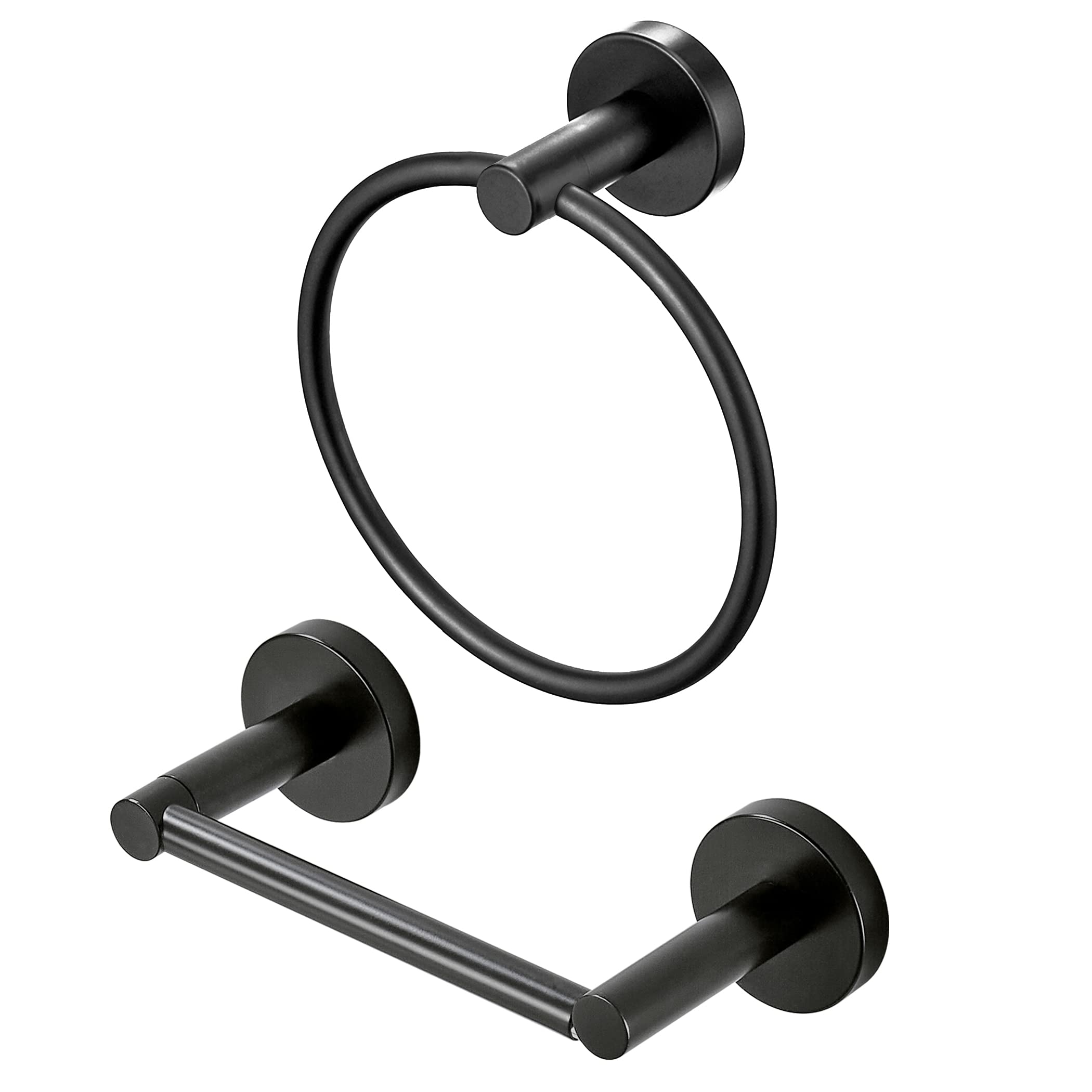 WEIKO Black Toilet Paper Holder Towel Ring Matte Bathroom Accessories Set Hand Towel Holder Wall Mount Bath Hardware TP Tissue R