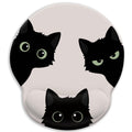 Limkrian Cat Mouse Pad, Funny Ergonomic Mousepad With Wrist Rest, Gaming Mouse Pad Wrist Support With Non-Slip Pain Relief Pu Ba