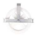 Household Essentials Clothesline Pulley, Durable PP Wheel with UV Protection, Zinc-Plated Metal Frame, Silver and White