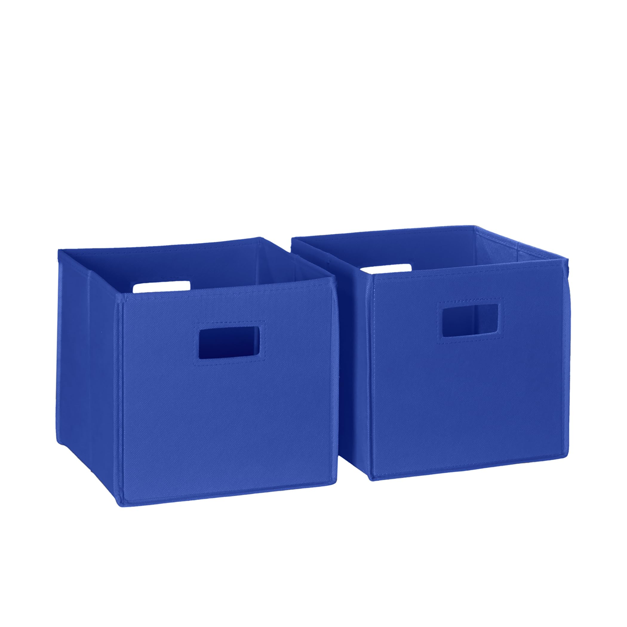 RiverRidge Folding Storage Bins with Handles Blue Cube Storage Organizer for Closet, Bedroom & Playroom - Closet Organizers and 