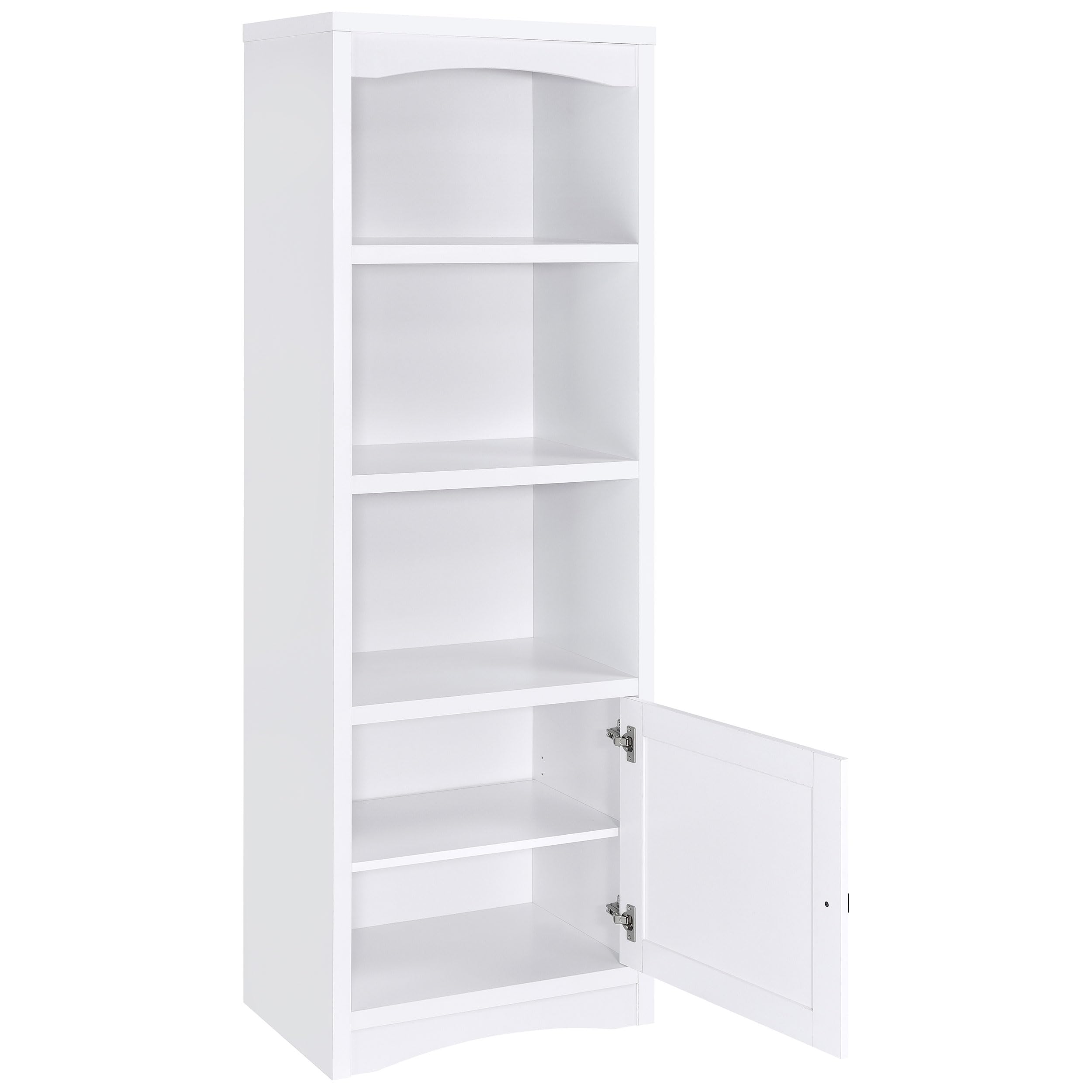 Coaster Home Furnishings Laughlin 3-Shelf Engineered Wood Media Tower White