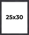 25x30 Shadow Box Frame Contemporary Black | 1'' Depth of Usable Space| Interior Size 25x30 or 30x25 Inches| UV Resistant Acrylic