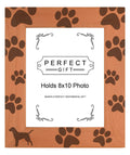 Gifts For All By Rachel Olevia Sentimental Photo Frame Labrador Paw Prints Wood Engraved 8x10 Portrait Picture Frame