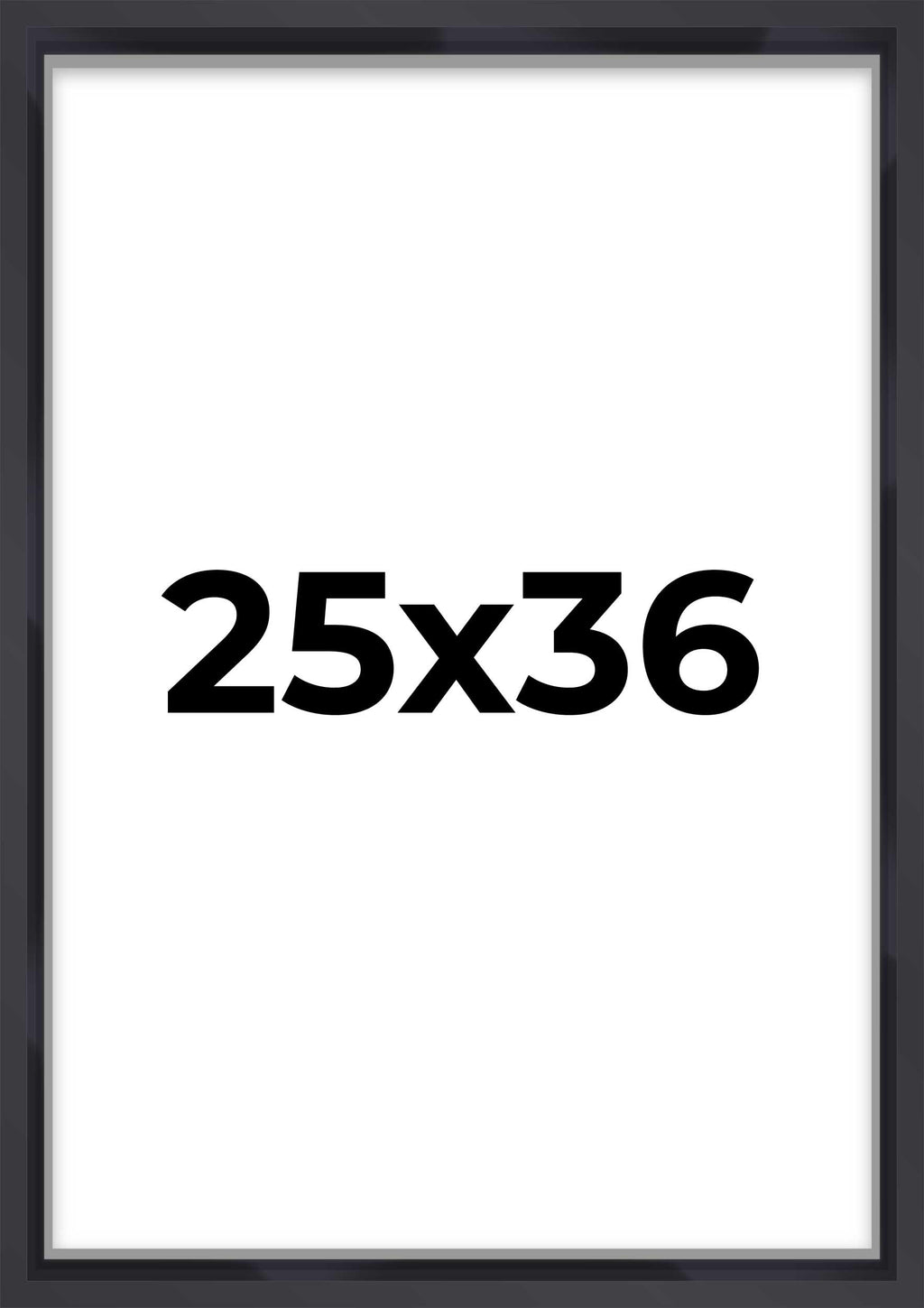 25x36 Shadow Box Frame Contemporary Black | 1'' Depth of Usable Space| Interior Size 25x36 or 36x25 Inches| UV Resistant Acrylic
