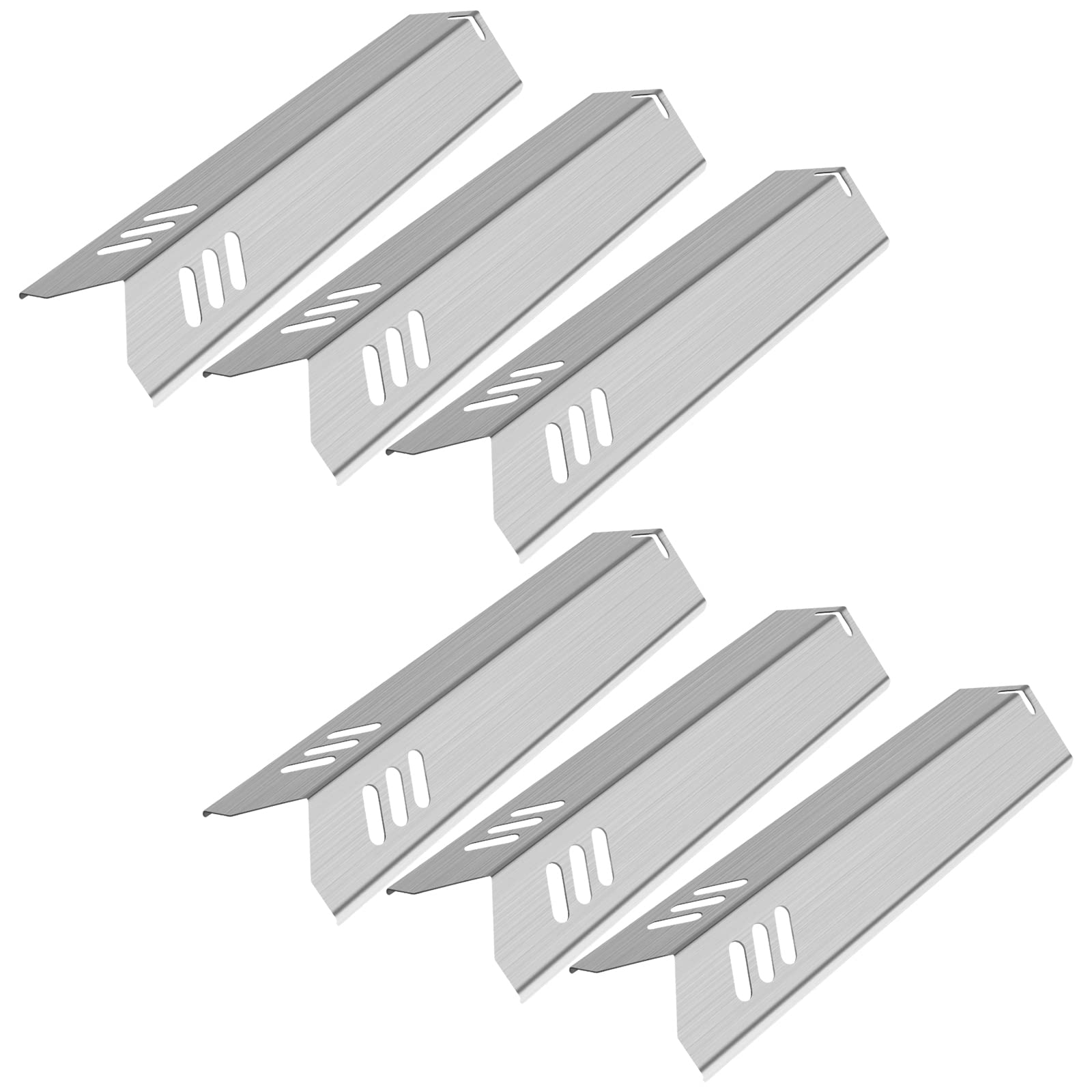 Kalomo 15' Grill Heat Plates Heat Shield Burner Cover Bbq Gas Grill Replacement Parts For Dyna-Glo Dgf600Ssp, Dgf510Sbp, Dgf493