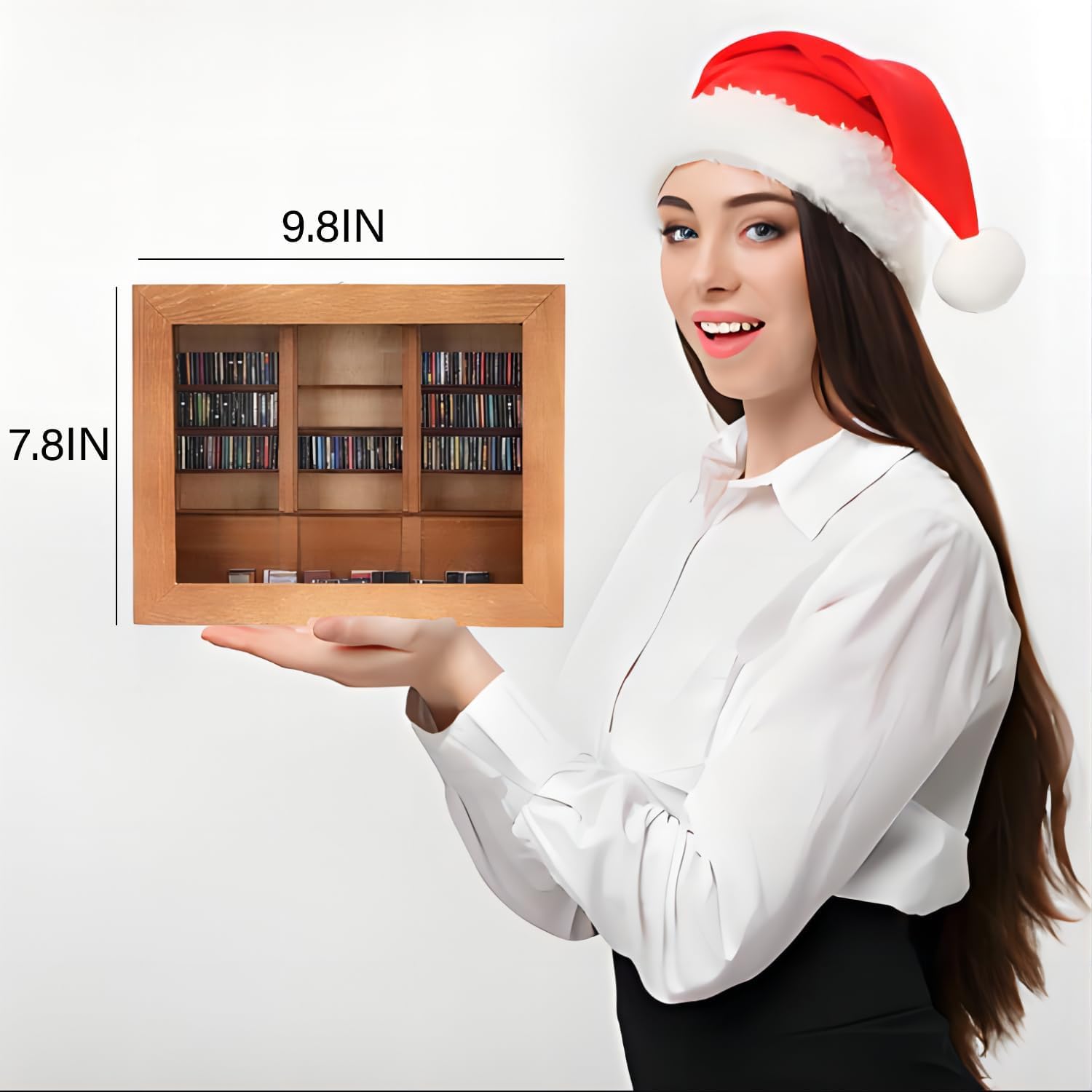 Sihpto Anxiety Bookshelf Ornament, Shake Bookshelf Shake Away Your Anxiety, Home Decoration For Book Lovers, Miniature Book Libr