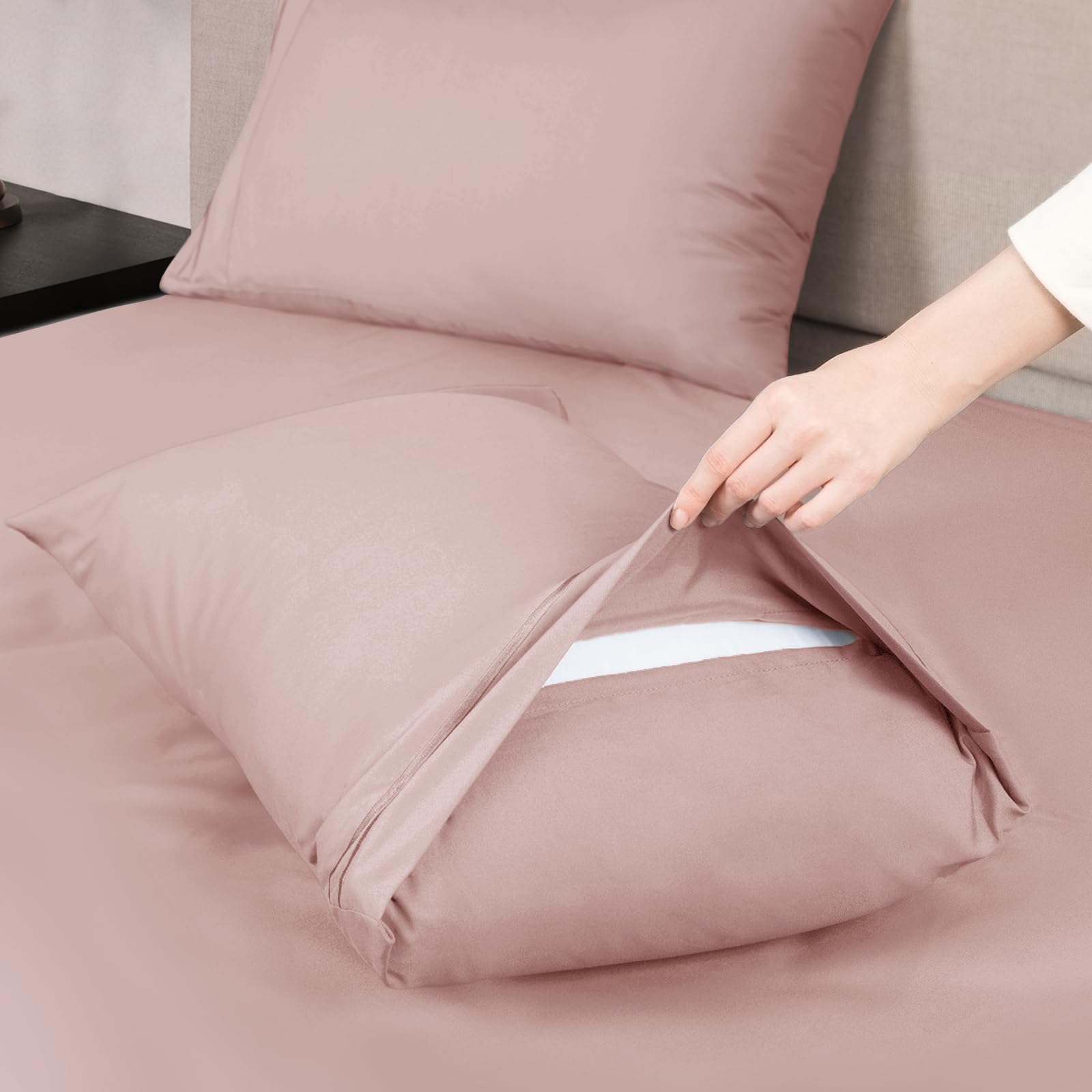 Mejoroom California King Size Sheet Set - Soft Microfiber Bed Sheets,Deep Pocket Fitted Sheet, Breathable, Wrinkle & Fade Resist