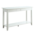 Convenience Concepts American Heritage Console Table with Drawer, White