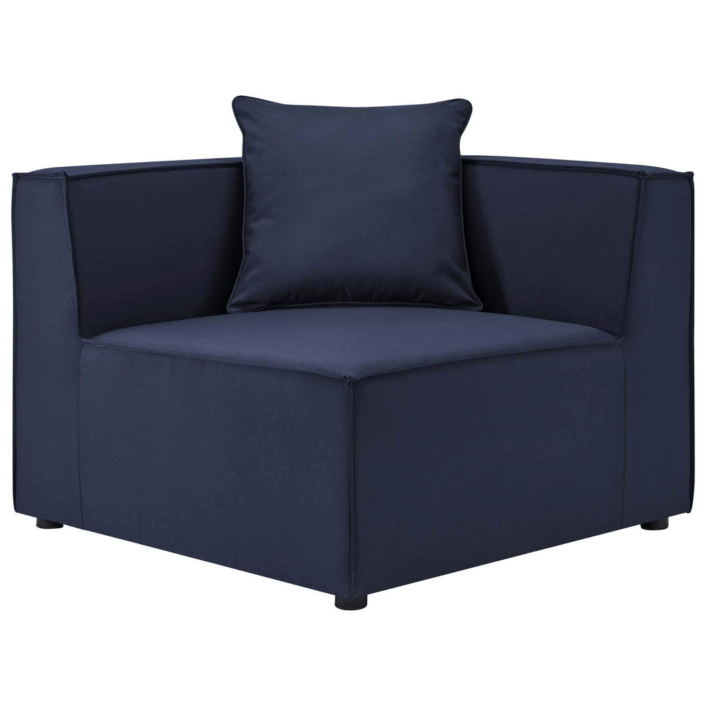 Modway Eei-4384-Nav Saybrook Patio Upholstered Sectional Sofa In Navy, 5-Piece Set