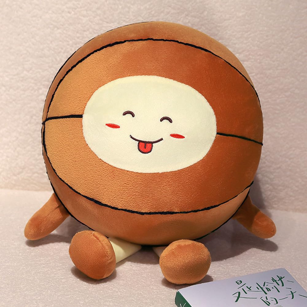Xiyuan 13.7 Inch Stuffed Sports Balls Toy Creative Football Doll Fun Cute Plush Doll Toy Plush Stuffed Spherical Soft Toys Sport