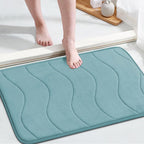 Flamingo P Memory Foam Bath Mat Bath Rug for Bathroom Extra Soft Absorbent Bathroom Rugs Non Slip Bath Rug Machine Washable Bath