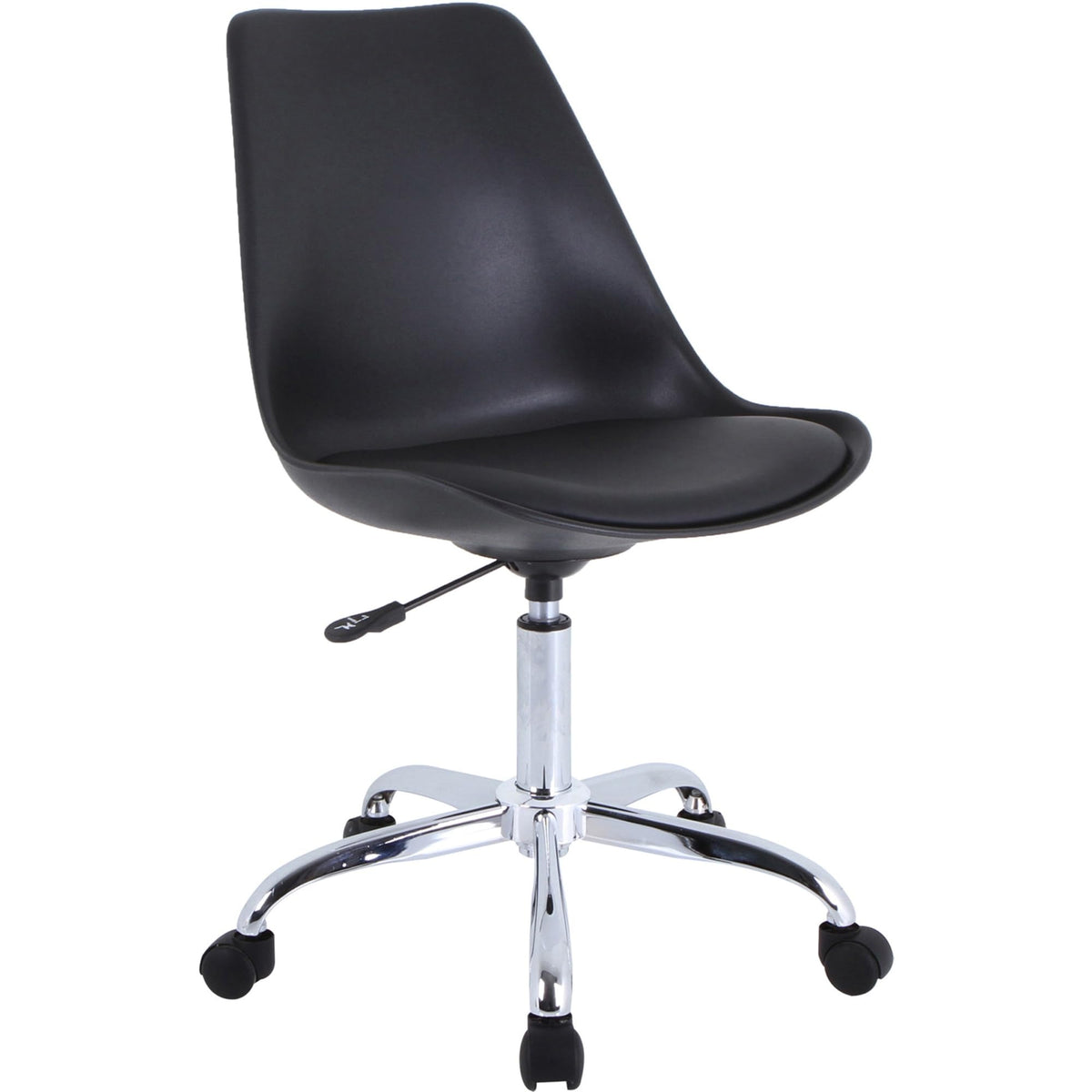 Lorell LYS Plastic Shell Task Chair, Black