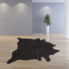 HomeRoots Cowhide, Microsuede 72' x 84' Black, Cowhide - Rug