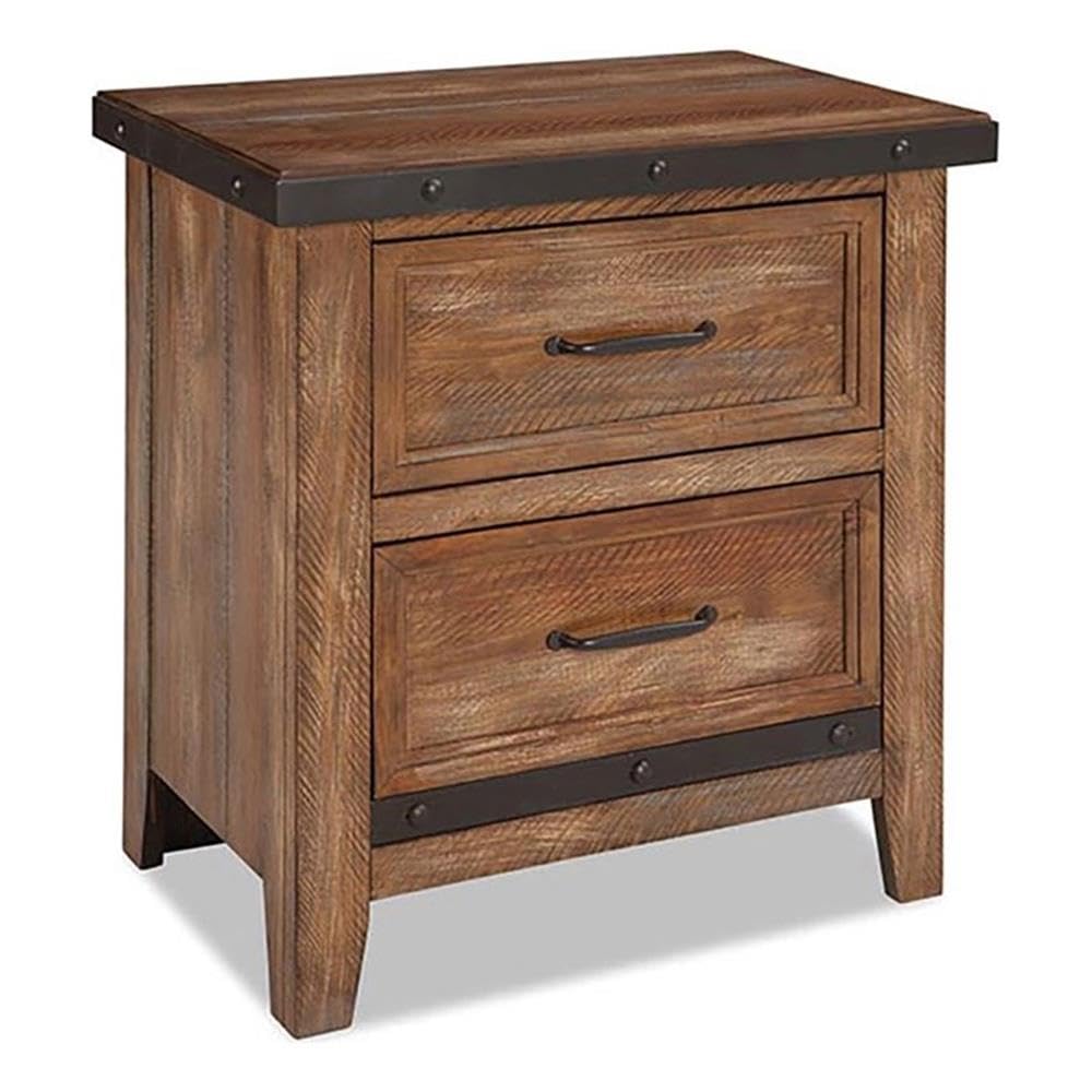 Intercon Taos Nightstand with 2 Drawers, Canyon Brown