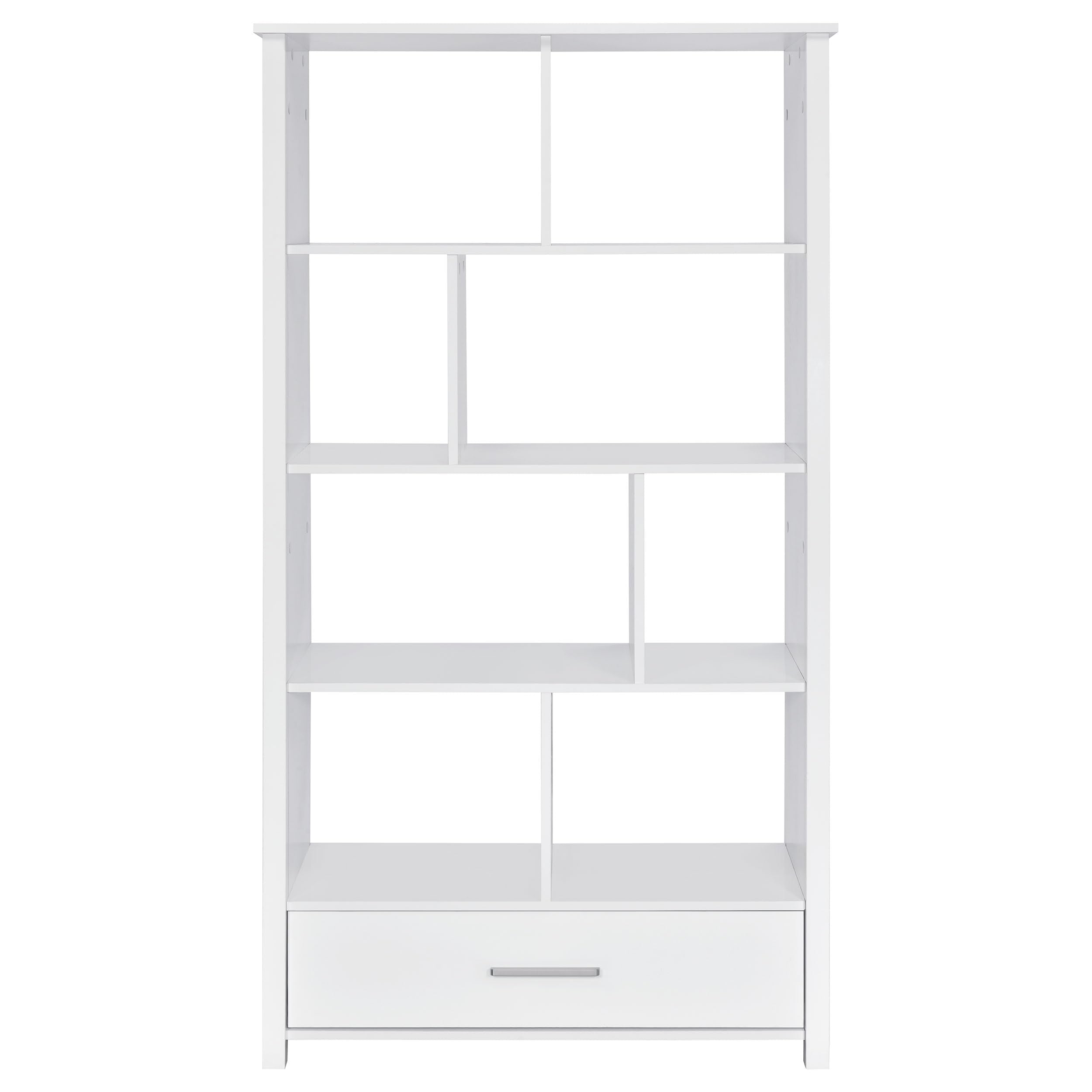Coaster Home Furnishings Dylan 68-inch 4-Shelf Storage Bookshelf White High Gloss