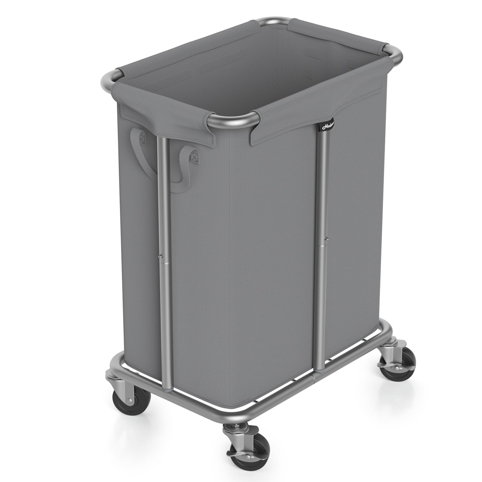 Hodonas Laundry Basket with Wheels, Rolling Laundry Hamper, 46 Gallons (170L), Removable and Machine Washable Liner, Steel Frame