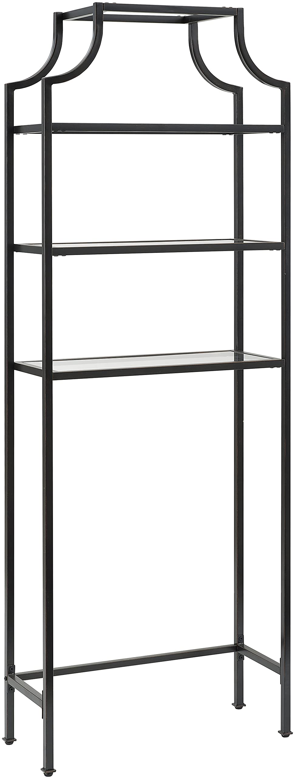 Crosley Furniture Aimee Over The Toilet Storage And Bathroom Organizer With Shelves, Oil Rubbed Bronze
