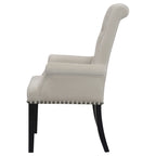 Coaster Home Furnishings Alana Upholstered Tufted Arm Chair with Nailhead Trim Sand